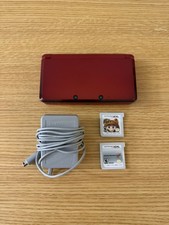 Nintendo 3DS Red Handheld System Excellent Condition 2 Games Includes