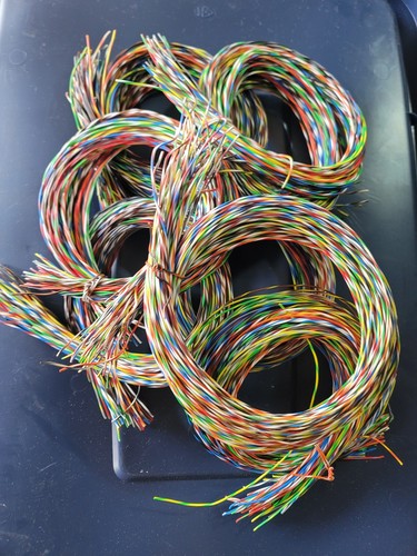 Vintage Colorful Telephone Wire One Bundle Aprox 1lb