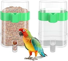 2 pcs Bird Water Dispenser, Bird Cage Feeder, Parakeet Cage Accessories