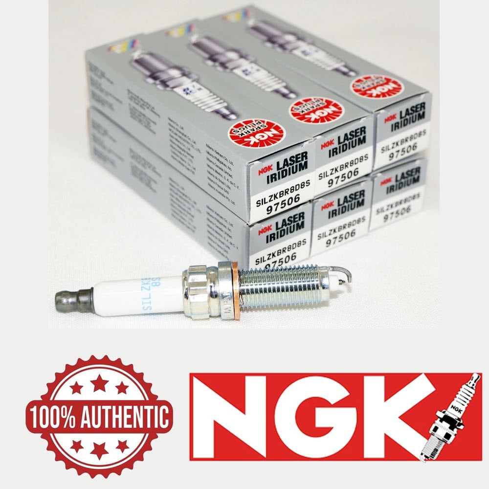 NGK LASER IRIDIUM Iridium Spark Plugs SILZKBR8D8S 97506 Set of 6