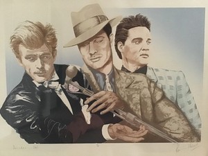 RONNIE WOOD "DECADES 80'S" LITHOGRAPH ON PAPER H/SIGNED & NUMBERED FRAMED COA