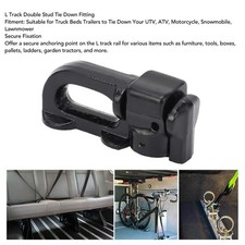 4Pcs L Track Doppel Stud Tie Down Fitting Carbon Stahl L Track Schiene Doppel