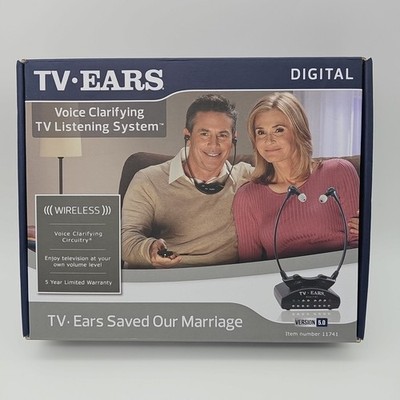TV Ears 5.0 Digital Wireless Headset System For Seniors 11741   New Open Box 
