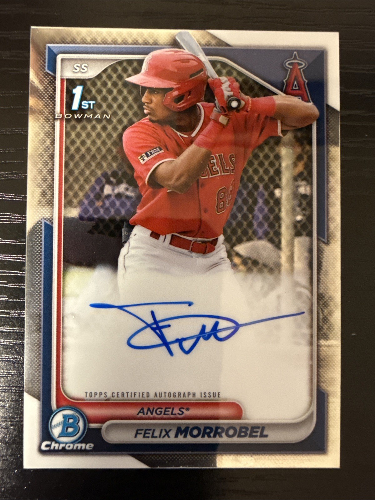 2024 Bowman - Chrome Prospect Autographs Felix Morrobel #CPA-FM (AU, RC)