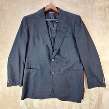 Brooks Brothers Blazer Mens 41R Gray Windowpane Sport Coat Single Vent USA
