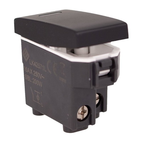 Interruttore Unipolare 1P 16A Con Indicatore Luce Led Colore Bianco Compatibile - Foto 3 di 3