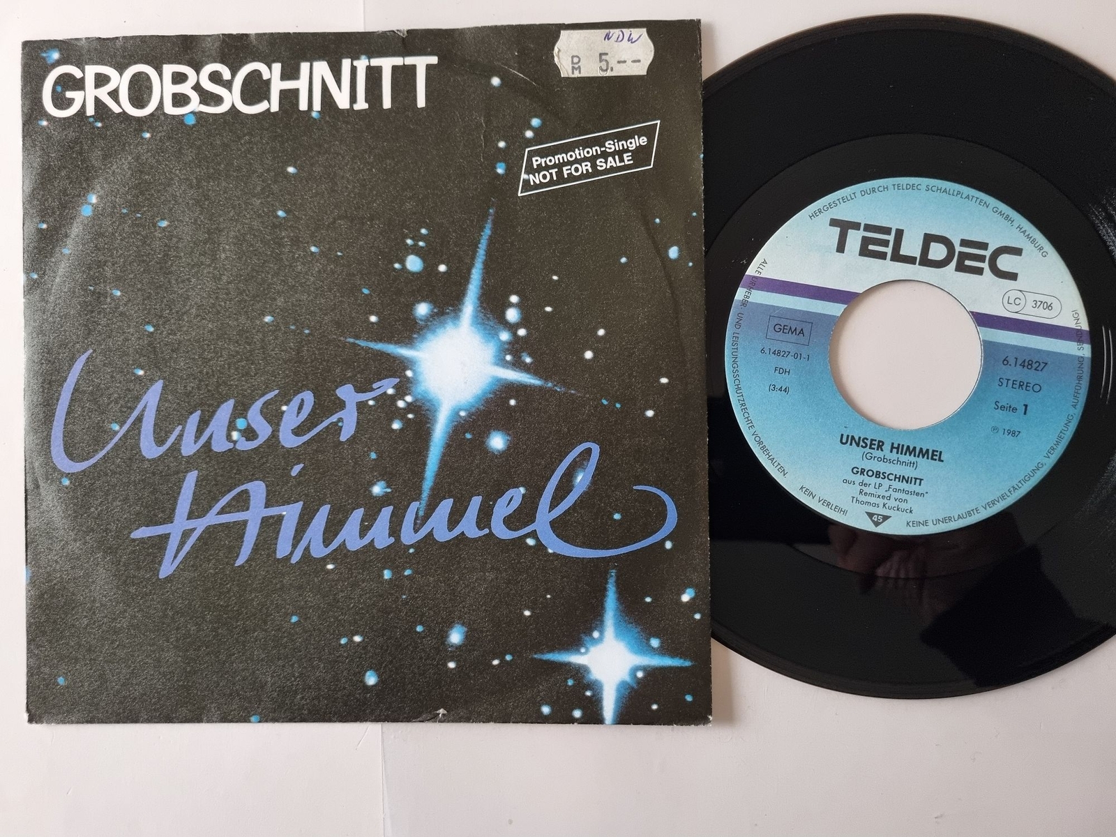 Grobschnitt - Unser Himmel 7'' Vinyl Germany PROMO