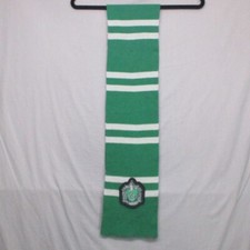 Harry Potter Slytherin Scarf Green  White One Size 60 in.