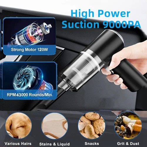 120W Handheld Cordless Vacuum Cleaner Small Mini Portable Car Auto Home Wireless - Picture 4 of 22