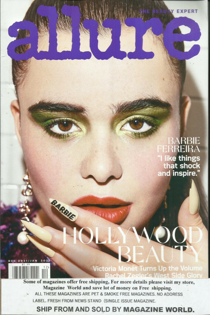 Allure Magazine, * Hollywood Beauty * December, 2021 / January