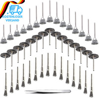 45Er DrahtbüRsten Set, TopfbüRste Bohrmaschine, Edelstahl PinselbüRste, FüR Bohr
