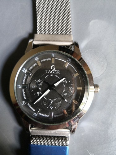 Tager Stainless Steel mens Water 