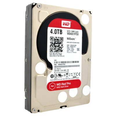 Western Digital WD4001FFSX（3.5 HDD 4TB） Western Digital Red Pro 4TB WD4001FFSX 7200 RPM 64MB SATA