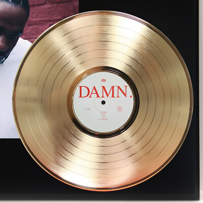 Kendrick Lamar - Damn Gold LP Record Plaque Display | eBay