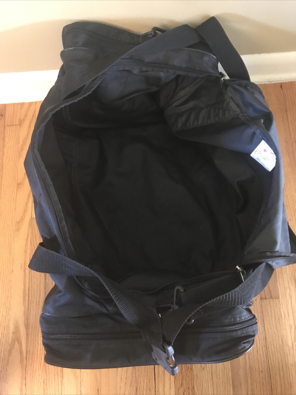 Used Black/White/Yellow Nike Travel Duffle / Gym / Sports Equipment Bag
