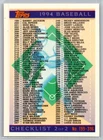 1994 Topps Basketball Checklist #396
