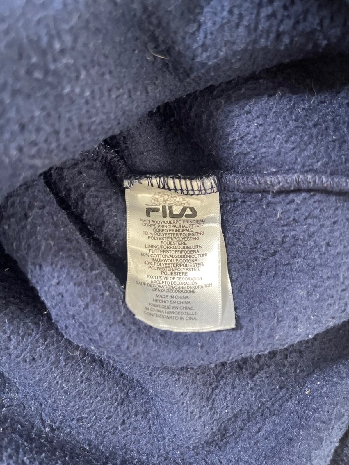 FILA Teddybear Fleece Hoodie