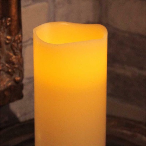 LED Echtwachs Kerze "BIG" mit Timer, XXL-Kerzen flackernd, Wax Candle XL Wachs - Bild 4 von 10