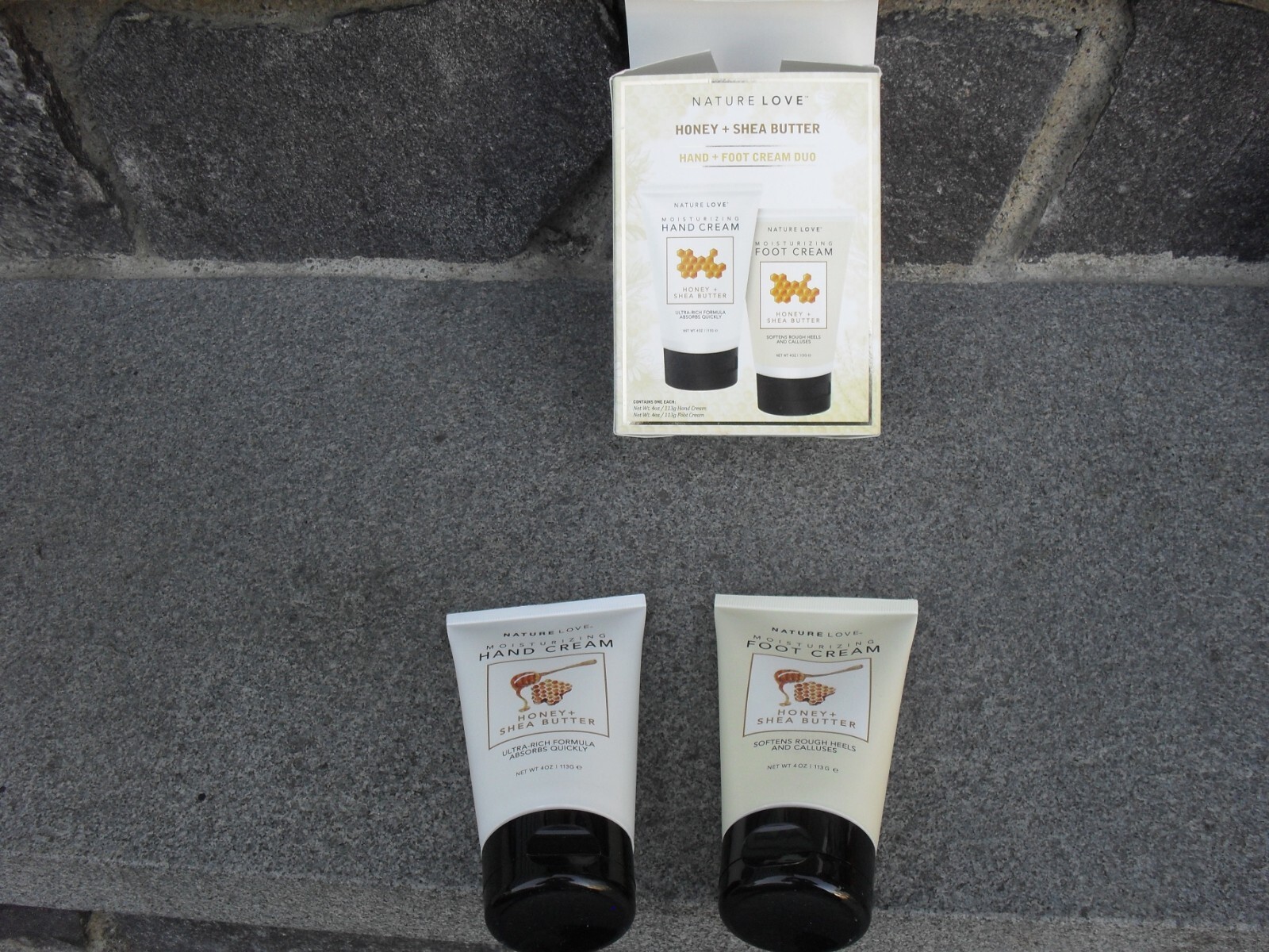 NATURE LOVE- "HONEY & SHEA BUTTER HAND& FOOT CREAM " AROMATHERAPY NEW*T.J. MAXX