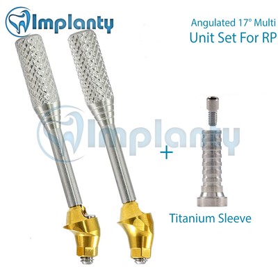 Angled Multi Unit 17° Titanium Set RP Conical Dental Similar Nobel Active