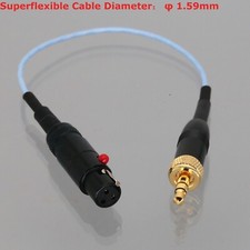 Bodypack Microphone Mini XLR 3Pin TA3F Female to 3.5mm Stereo Locking Plug Cable