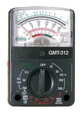 Gardner Bender GMT-312 12 Range Pocket Size 5-Function Analog Multimeter