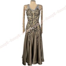 jz Handmade Women Samba Ballroom Swing Salsa Rumba Latin Dance Dress RHYTHM