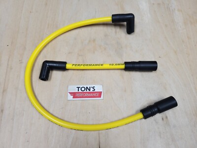 Ton's Performance Spark Plug Wires For Harley Big Twin 84-98 FXD Dyna Softail - Yellow, 8mm