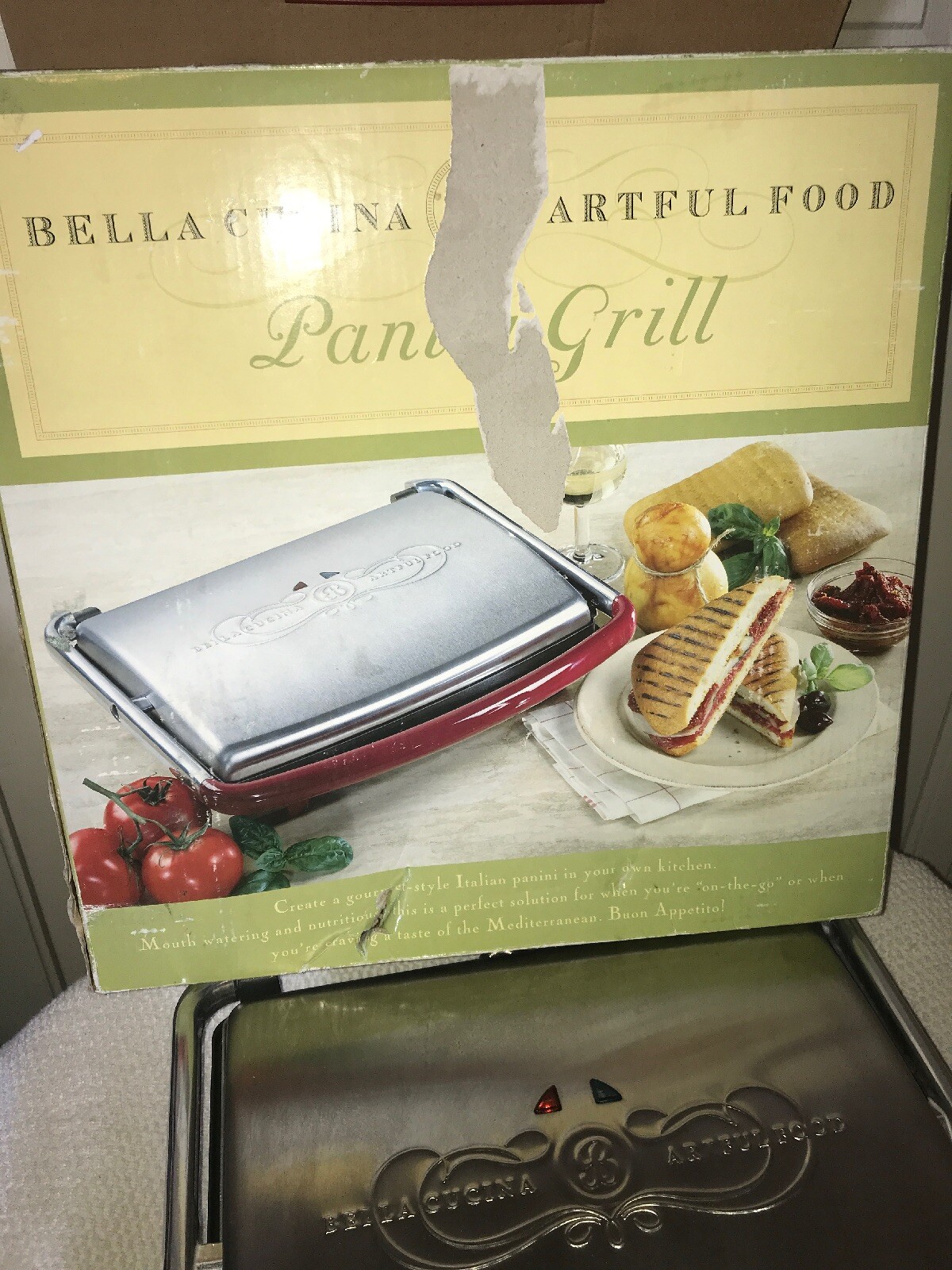bella cucina artful food panini press