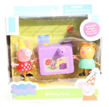 Peppa Pig And Candy Cat Birthday Party Set 2 Action Figures Toy