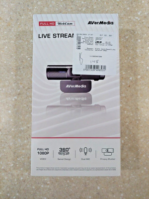 AVerMedia Live Streamer Webcam Full HD 1080P Streaming 360Deg - 148