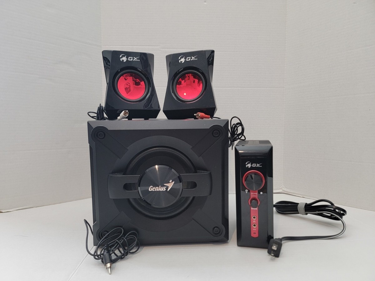 GENIUS GX GAMING MULTIMEDIA SPEAKER SYSTEM SW 1250 USED