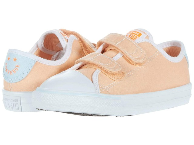 infant white velcro converse
