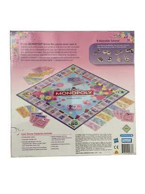 Monopoly Boutique Edition For Young Girls Pretty Colors Text Cards