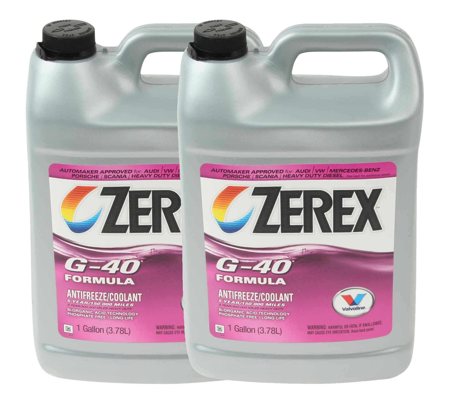 Zerex 2 Gallons Coolant Antifreeze Pink G40 2 x 1 Gallon for Mercedes