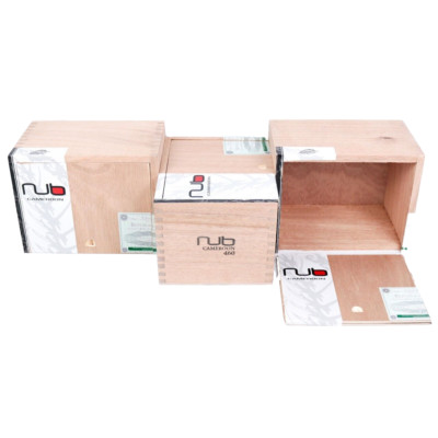 Lot of 3 Nub Cameroon 460 Empty Wood Cigar Box 6.25'' x 5'' x 4''