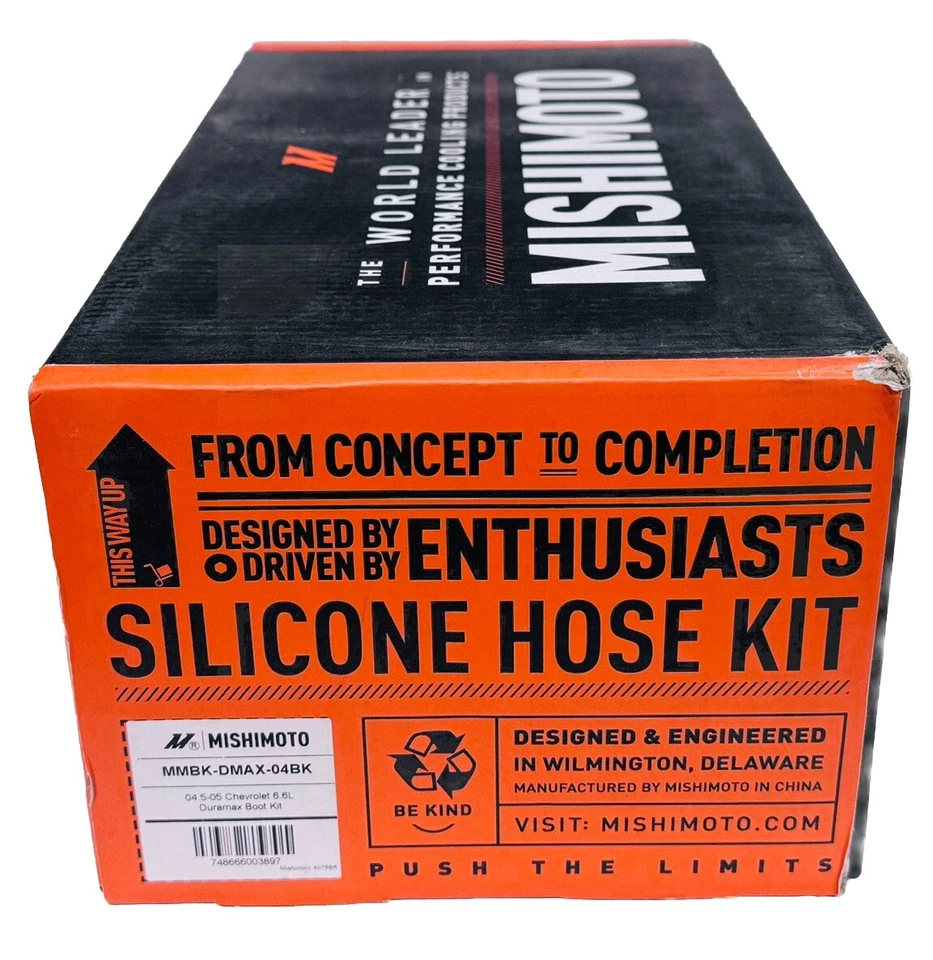 Черный заводской комплект ботинок Mishimoto для Chevrolet/GMC 6,6 л Duramax 2004,5-2005 - Изображение 2 из 2