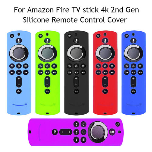 Silicone Remote Case Cover for Fire TV Stick 4K / Fire TV 2nd Gen / Fire TV C ~ - Afbeelding 1 van 17