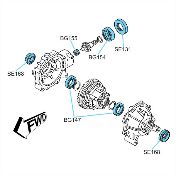 YAMAHA BIG BEAR 400 20002001 FRONT DIFFERENTIAL BEARING AND SEAL KIT 2001 eBay