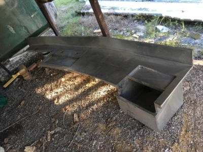 316 Stainless Steel Bar Bench Top Sink Man Cave Fish