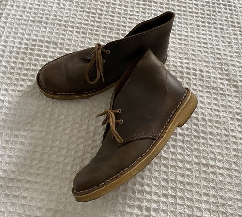 Beeswax Brown Leather Ankle Boots 