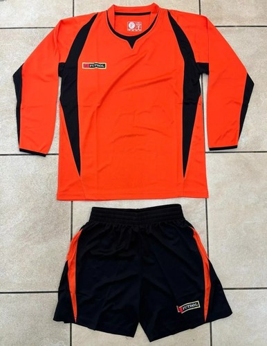 Kids Full Football Kit Top Shorts & Socks Long Sleeve Age 5+ Years 16 Colours - Picture 7 of 80