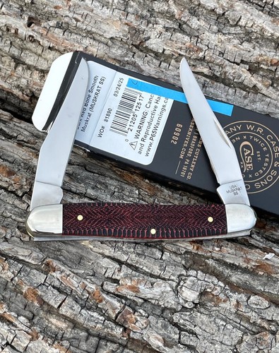CASE XX *c SFO 2025 RED SNAKE SKIN MUSKRAT KNIFE KNIVES - Picture 4 of 8