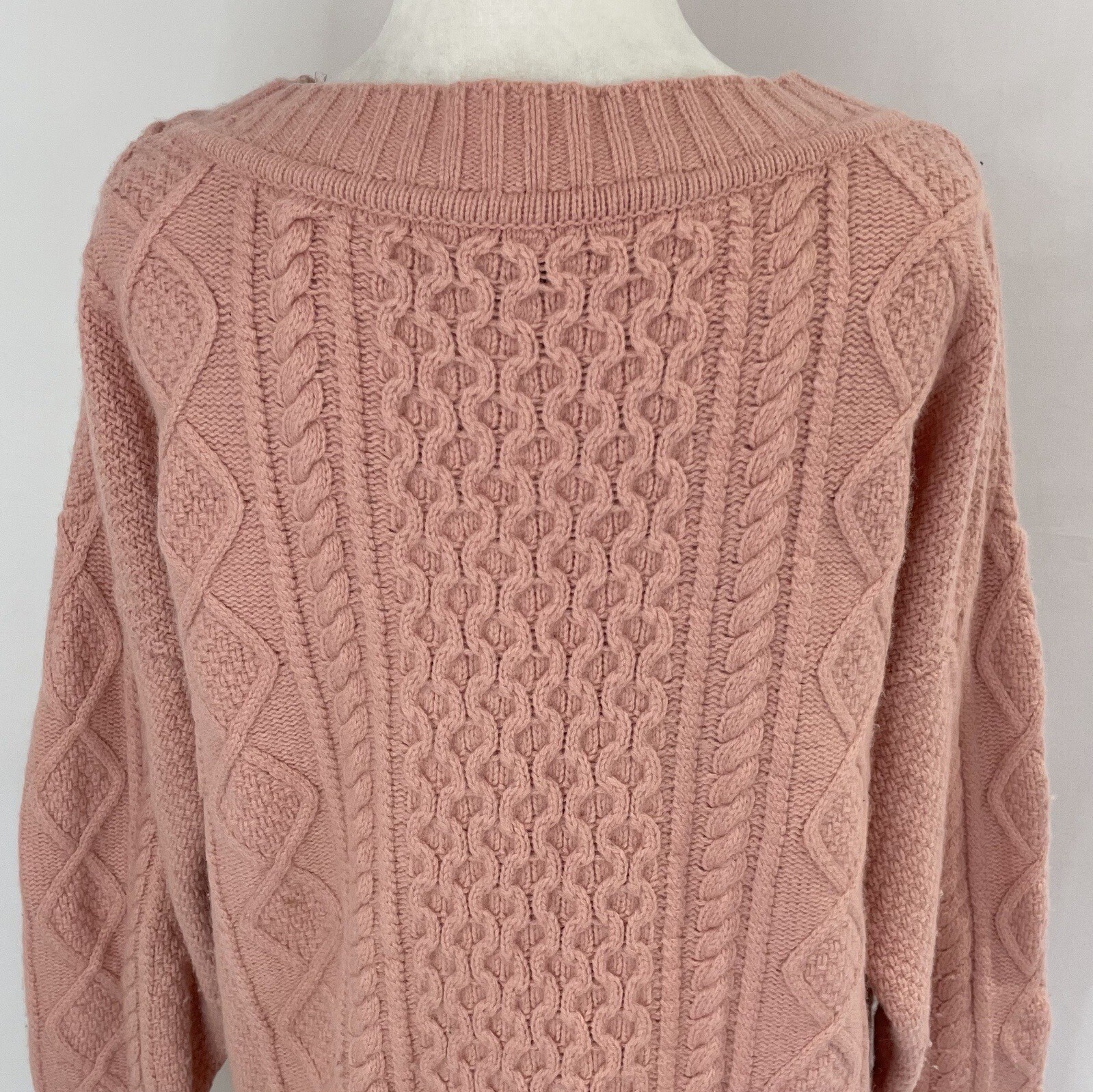 J Crew Cable Knit Patchwork Wool Blend Tunic Swea… - image 13