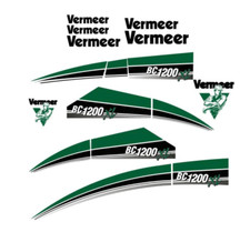 Vermeer BC1200XL Brush Chipper Decal Kit for BC 1200 XL