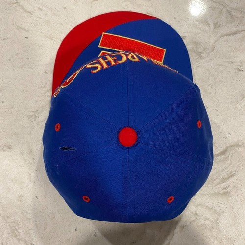 Vintage London Monarchs Reebok Snapback WLAF 90s Big Logo NFL Blue Red - Picture 2 of 10