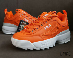 orange fila sneakers