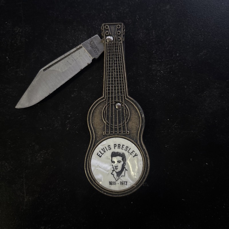 Elvis Presley, Guitar Shape  Pocket knife. A Very Nice  Collectible Item