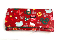 Loungefly Disney wallet, Snap shut , New without tags, Red, Mickey , Christmas