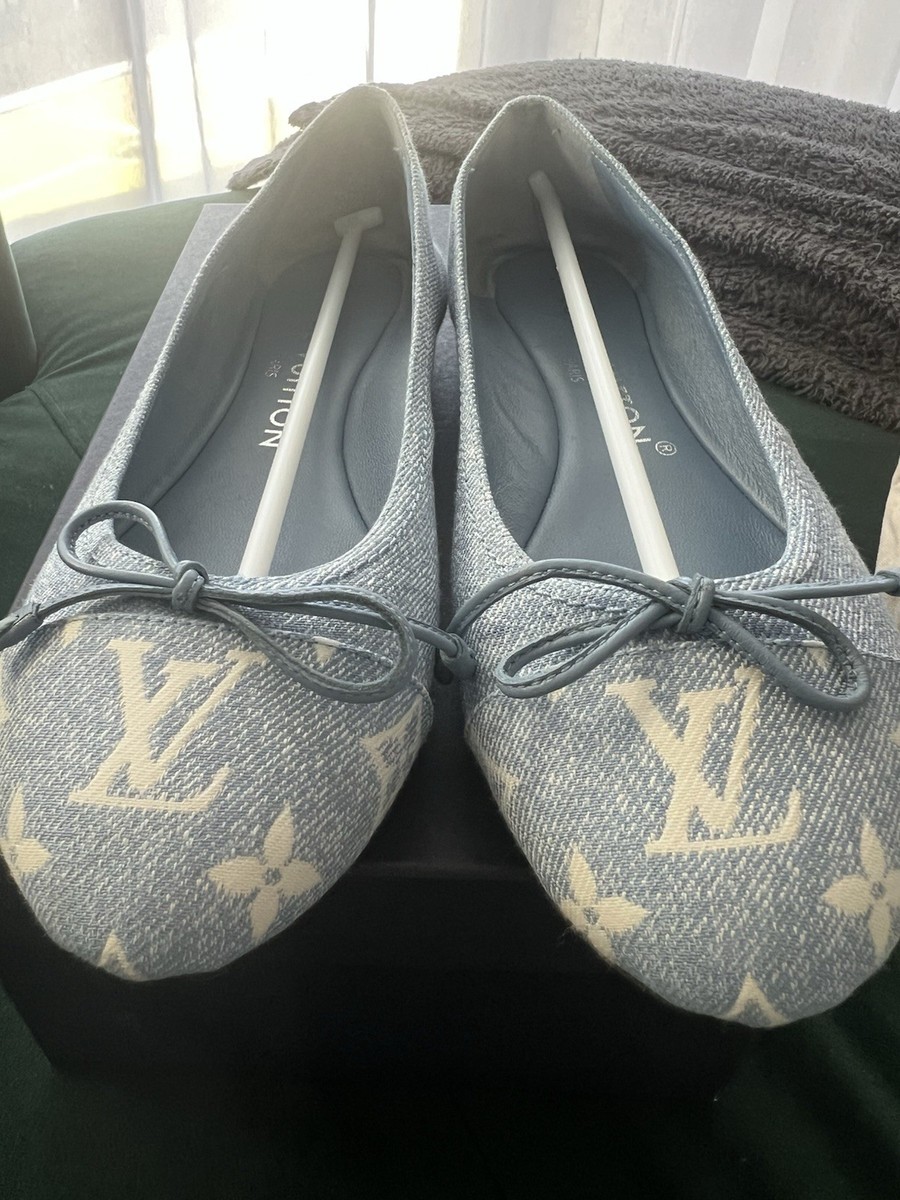 靴 Louis Vuitton Denim Ballet Shoes 38size Louis Vuitton Denim Ballet Shoes | eBay UK